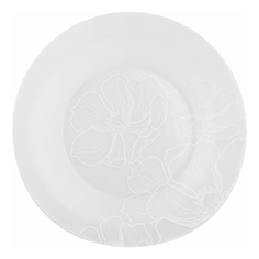 Тарелка для вторых блюд Luminarc Poppy flowers white 25 см белая