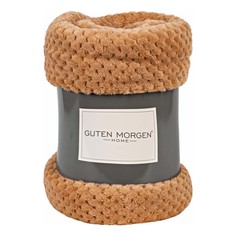 Покрывало Guten Morgen 150 х 200 см флис светло-коричневый