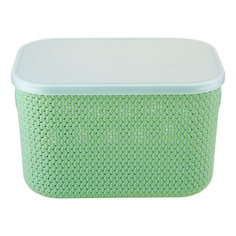 Корзина для мелочей Homeclub Artichoke с крышкой 36,5 x 26 x 16 см в ассортименте