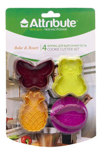 Форма для запекания ATTRIBUTE Cookie 4 шт.