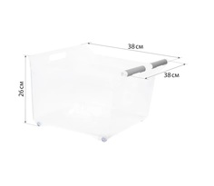 Контейнер для хранения на колесах пластиковый 38 х 38 х 26 см