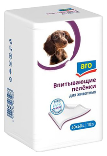 Пеленки для животных ARO впитывающие 60 х 60 см, 10 шт