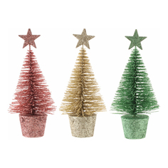 Сувенир новогодний Decoris Елочка со звездой 15 см 9985070