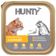 Влажный корм для кошек Hunty, курица, 100г