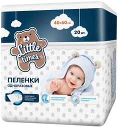 Пеленки одноразовые Little Times 40 х 60 см 20 шт