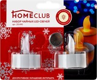 Свечи чайные светодиодные Home Club 2 шт