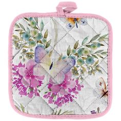 Прихватка Романтика 18 х 18 см рогожка