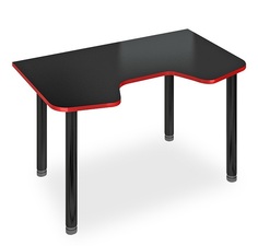 Компьютерный стол Мэрдэс СКЛ-Игр140МОЧ 140x90x77, чёрный Merdes