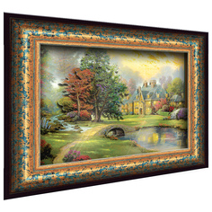 Хобби и Творчество VIZZLE Объемная картина Домик у озера