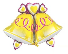 Шар фольгированный ACTION! Колокольчики 108х81см