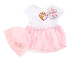 Комплект одежды Hello Kitty Платье и шапочка 40-42 см Карапуз