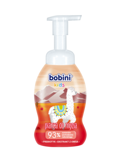 Пенка для мытья тела, рук и лица BOBINI CLASSIC Лама 1+, 300 мл