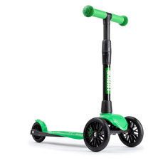 Трехколесный самокат Дерзкий Старт детский, бесшумное шасси Super-CHASSIS, зеленый !Дерзкий