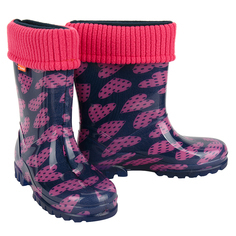 Резиновые сапоги Demar Розовые сердца розовый 0038 V TWISTER LUX р.22-23