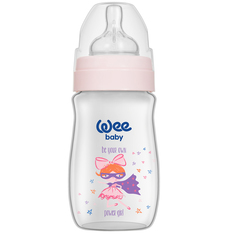 Бутылочка WeeBaby Plus. Classic, с рождения, 250 мл