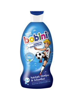 Шампунь, гель и пена для ванны 3 в 1 BOBINI CLASSIC Супер футболист 1+, 330 мл