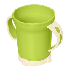 Чашка Пластишка, с 12 месяцев, 270 мл, зеленый