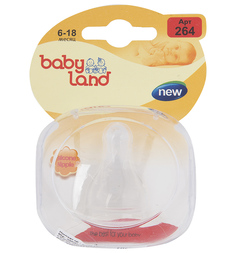 Соска Babyland Классическая, силикон, с 6 мес