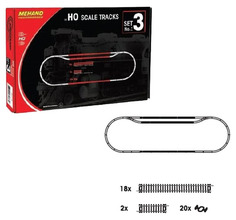 Объекты железной дороги Mehano Набор рельс N3