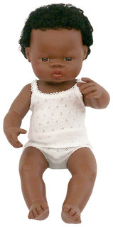 Кукла Miniland Мальчик африканец 38 см