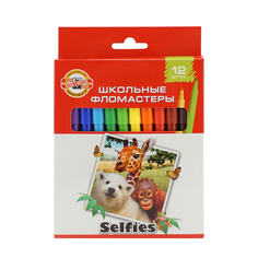 Фломастеры Koh-I-Noor Selfies 12 цветов