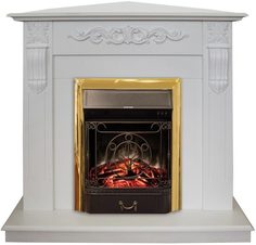 Электрокамин RealFlame Dominica Corner WT c Majestic S Lux BR