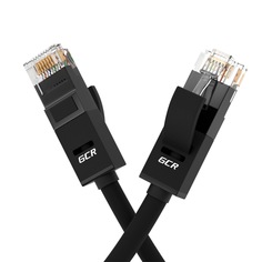 GCR Патч-корд GCR GCR-LNC500 прямой 0.1м UTP кат.5e, черный, 24 AWG, литой