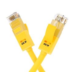 Патч-корд GCR GCR-LNC500 прямой 7.5м UTP кат.5e, желтый