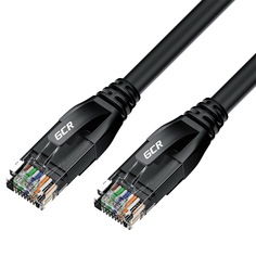 GCR Патч-корд GCR GCR-LNC511 0.15м черный, литой ethernet 1 Гбит/с RJ45