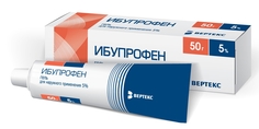 Ибупрофен Верте гель 5% 50 г Вертекс