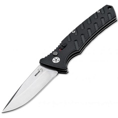 BK01BO400 Strike Spearpoint - нож складной автоматический, AUS-8, рукоять - алюминий Boker