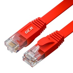 Патч-корд GCR плоский UTP cat.6 10 Гбит/с компьютерный кабель для интернета 0,15м