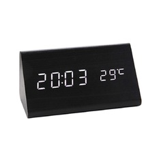 Цифровые настольные часы-будильник VST-861 (черный) Da Privet
