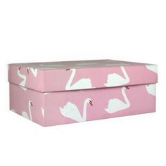 Коробка подарочная "Лебеди", 21 х 14 х 8 см No Brand