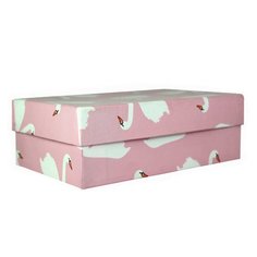 Коробка подарочная "Лебеди", 19 х 12 х 6,5 см No Brand