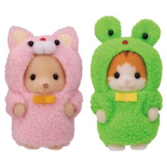 Игровой набор Sylvanian Families "Малыши в костюмчиках котенок и лягушка" 5595