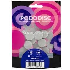 Сменные файлы-спонжи Staleks Pododisc M, 25 шт