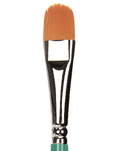Кисть овальная синтетическая/Illusion Dream Blend Brush,14 мм. (Цв: Green)/Kryolan/8509