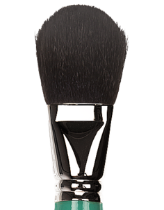 Кисть для пудры синтетическая/Illusion Powder Blush Brush, 3 см. (Цв: Green)/Kryolan/8512