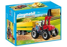 Конструктор Playmobil Трактор с прицепом 70131