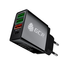 Зарядное устройство GCR на 4 порта TypeA TypeC QC 3.0 PD 18W