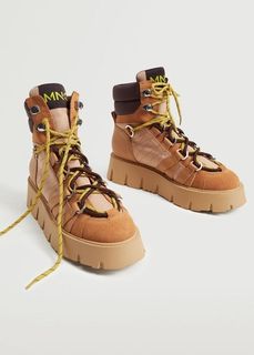 Кожаные ботинки со шнуровкой - Mountain Mango