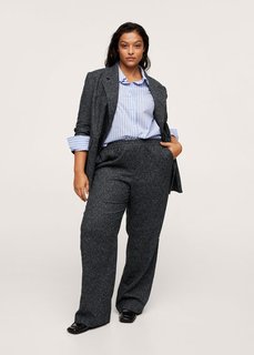 Меланжевые брюки из трикотажа - Rita Mango