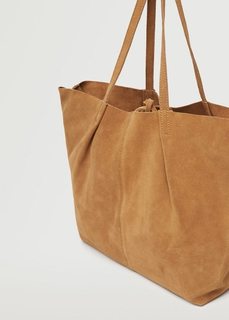 Кожаная сумка шоппер - Sonia Mango