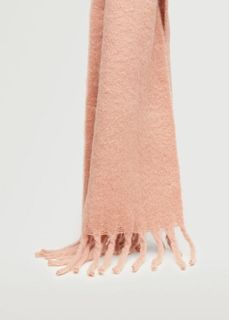 Вязаный шарф с бахромой - Rehima Mango