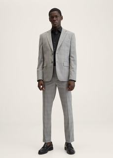 Костюмная рубашка slim fit из хлопка - Emeritol Mango