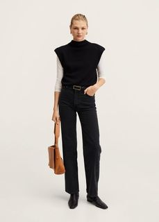 Джинсы Wideleg с завышенной талией - Kaia Mango