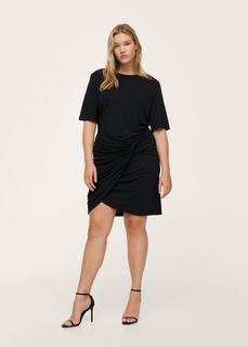 Трикотажное платье с узлом - Lurin Mango