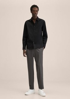 Рубашка slim fit из хлопка стретч - Play Mango