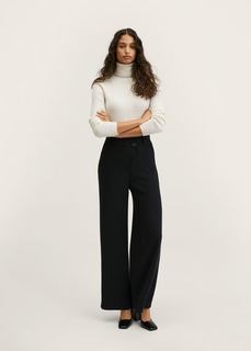 Брюки wideleg с завышенной талией - Cross Mango